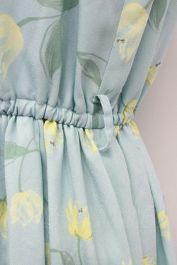 画像4: axes femme POETIQUE / チューリップ柄ワンピース  青 T-26-03-15-021-AX-OP-SA-ZT