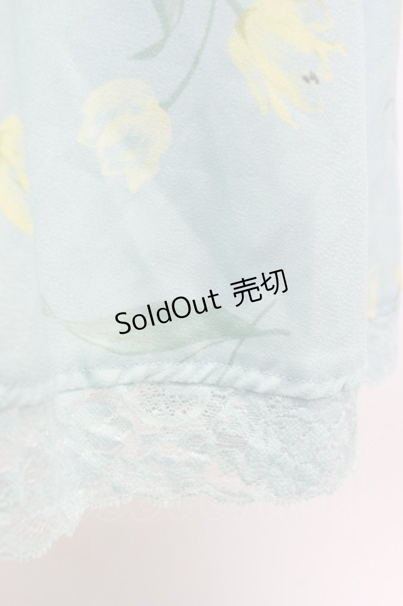 画像5: axes femme POETIQUE / チューリップ柄ワンピース  青 T-26-03-15-021-AX-OP-SA-ZH (5)
