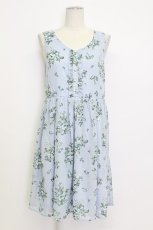 画像1: axes femme / 花柄ワンピース M サックス T-26-03-15-022-AX-OP-SA-ZT542 (1)