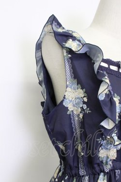 画像3: axes femme / 花柄ワンピース M ネイビー T-26-03-15-023-AX-OP-SA-ZT