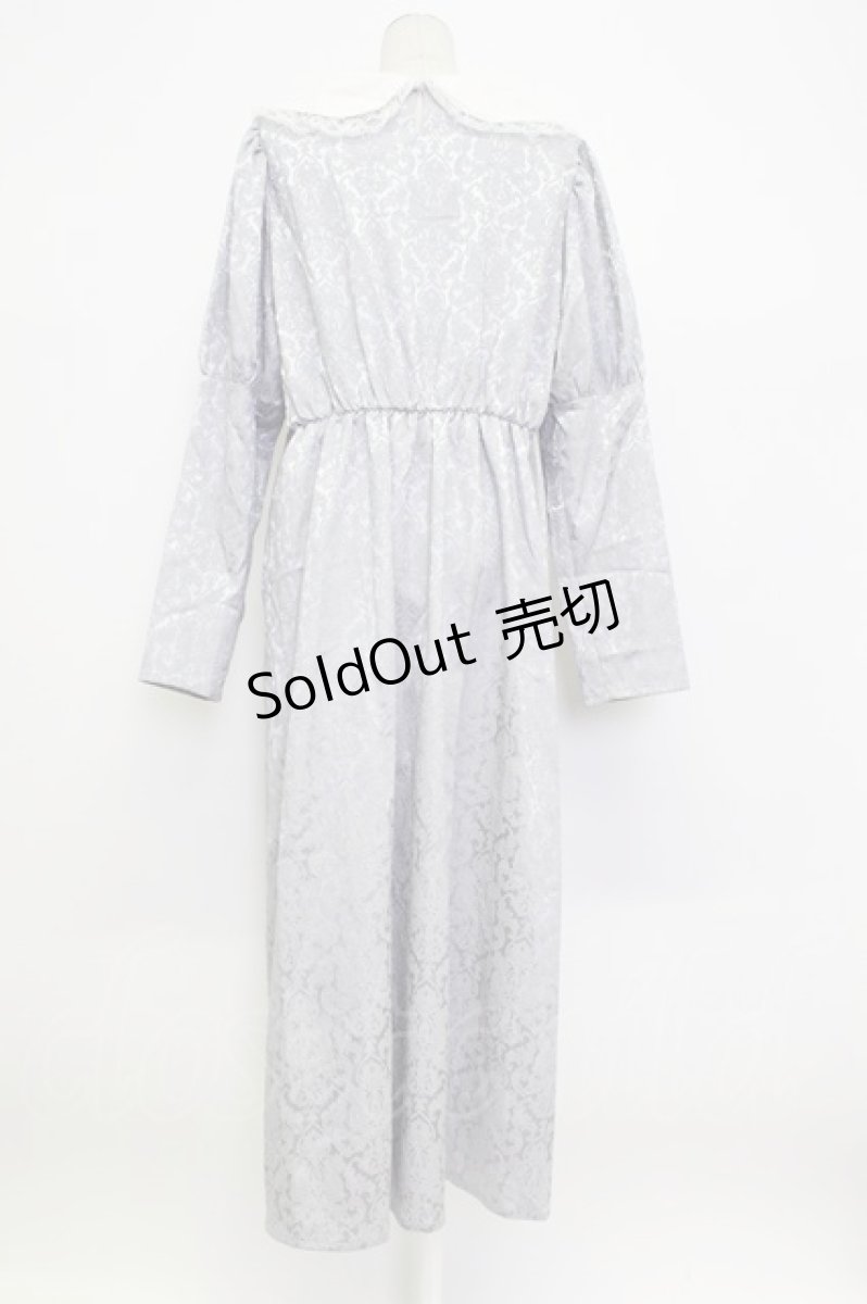 画像2: Lovely Tency / おこめ にぎにぎ丸コラボ/ジャガード風ワンピース 3L グレーＸ白 T-26-03-15-025-GO-OP-SA-ZT459 (2)