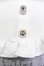 画像4: Lovely Tency / おこめ にぎにぎ丸コラボ/ジャガード風ワンピース 3L グレーＸ白 T-26-03-15-025-GO-OP-SA-ZT459 (4)