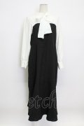 Prima Lidy / ボウタイワンピース L 黒ｘ白 T-26-03-15-028-0-OP-SA-ZT