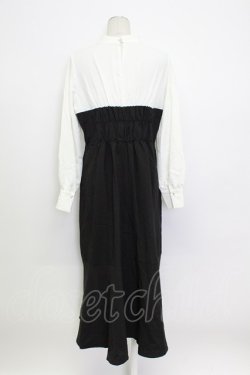 画像2: Prima Lidy / ボウタイワンピース L 黒ｘ白 T-26-03-15-028-0-OP-SA-ZT