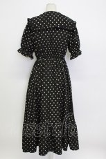 画像2: m petit by misako / 梨地水玉半袖ワンピース M 黒 T-26-03-15-029-LO-OP-SA-ZT (2)