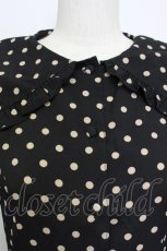 画像4: m petit by misako / 梨地水玉半袖ワンピース M 黒 T-26-03-15-029-LO-OP-SA-ZT (4)