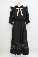 画像1: m petit by misako / NINA'SコラボAMハイショクメローワンピース 4L 黒Ｘピンク T-26-03-15-030-LO-OP-SA-ZT (1)