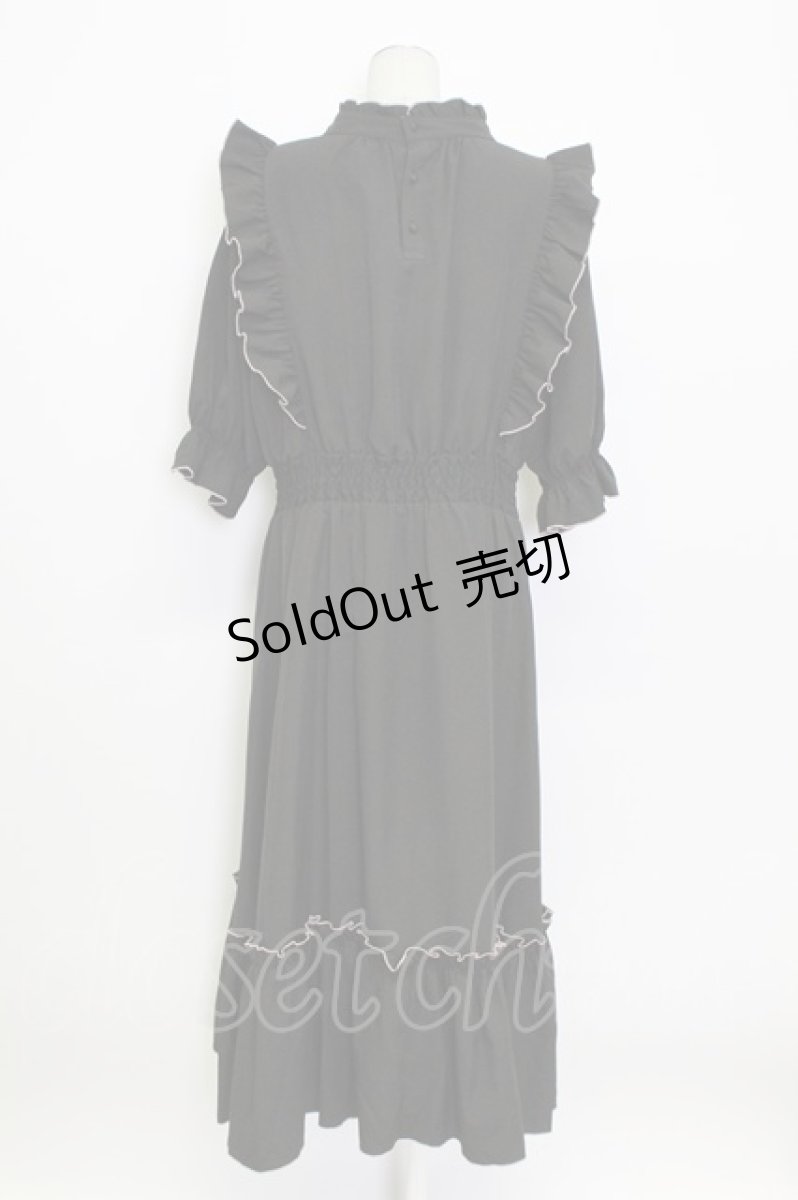 画像2: m petit by misako / NINA'SコラボAMハイショクメローワンピース 4L 黒Ｘピンク T-26-03-15-030-LO-OP-SA-ZT (2)