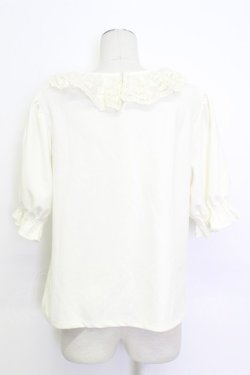 画像2: m petit by misako / レース襟プルオーバー  アイボリー T-26-03-15-003-LO-TO-SA-ZT