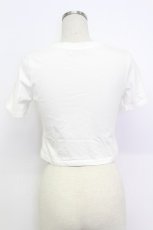 画像2: Ank Rouge / ハート&リボンビジュー半袖カットソー  白ＸシルバーＸサックス T-26-03-15-001-CA-TO-SA-ZT542 (2)