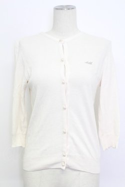 画像1: MILK / パールボタンカーデ  オフホワイト T-26-03-15-005-ML-TO-SA-ZT