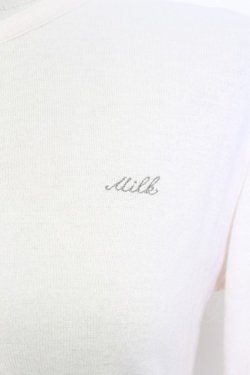画像3: MILK / パールボタンカーデ  オフホワイト T-26-03-15-005-ML-TO-SA-ZT