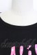画像3: MILK / リボンロゴTシャツ  ブラック×ピンク T-26-03-15-006-ML-TS-SA-ZT (3)
