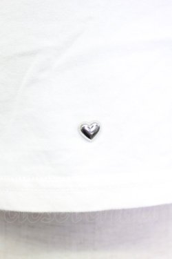 画像4: Ank Rouge / ハート&リボンビジュー半袖カットソー  白ＸシルバーＸサックス T-26-03-15-001-CA-TO-SA-ZT