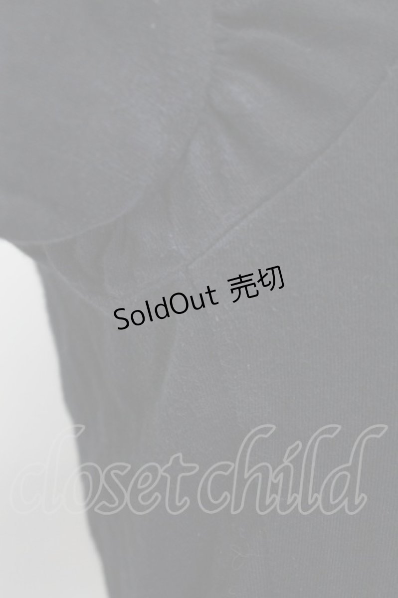 画像4: MILK / ロゴ刺繍半袖カットソー  ブラック T-26-03-15-007-ML-TO-SA-ZT542 (4)