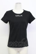 MILK / MILKロゴTee L ブラック T-26-03-15-009-ML-TO-SA-ZT