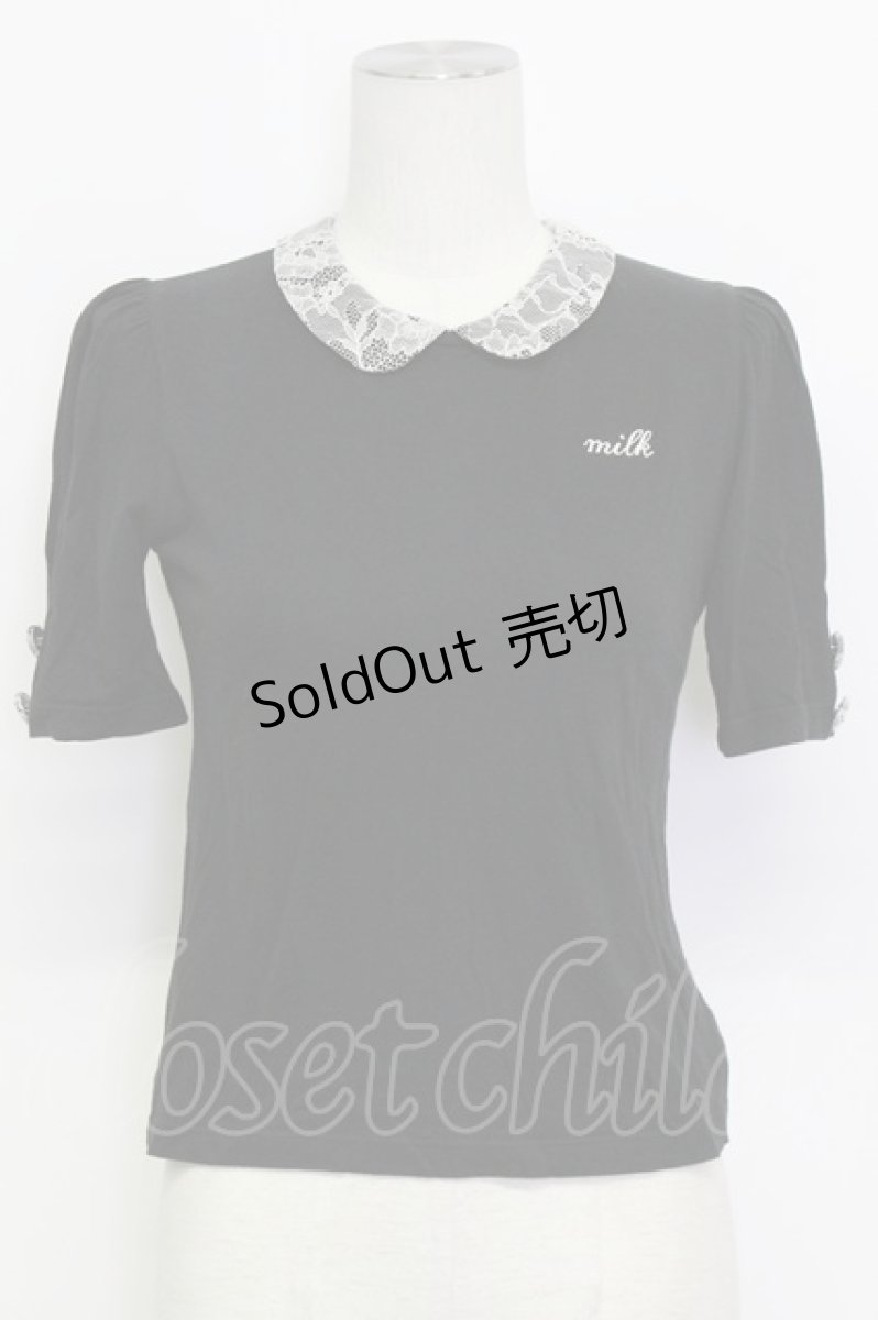 画像1: MILK /  ホイップトップス  ブラック×オフ T-26-03-15-010-ML-TO-SA-ZT (1)