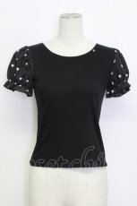 画像1: MILK / BebeハートパフTee  ブラック T-26-03-15-011-ML-TO-SA-ZT (1)