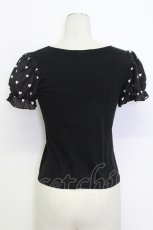 画像2: MILK / BebeハートパフTee  ブラック T-26-03-15-011-ML-TO-SA-ZT (2)