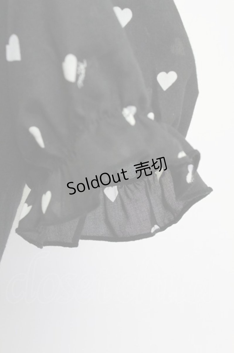 画像4: MILK / BebeハートパフTee  ブラック T-26-03-15-011-ML-TO-SA-ZT (4)