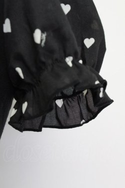 画像4: MILK / BebeハートパフTee  ブラック T-26-03-15-011-ML-TO-SA-ZT