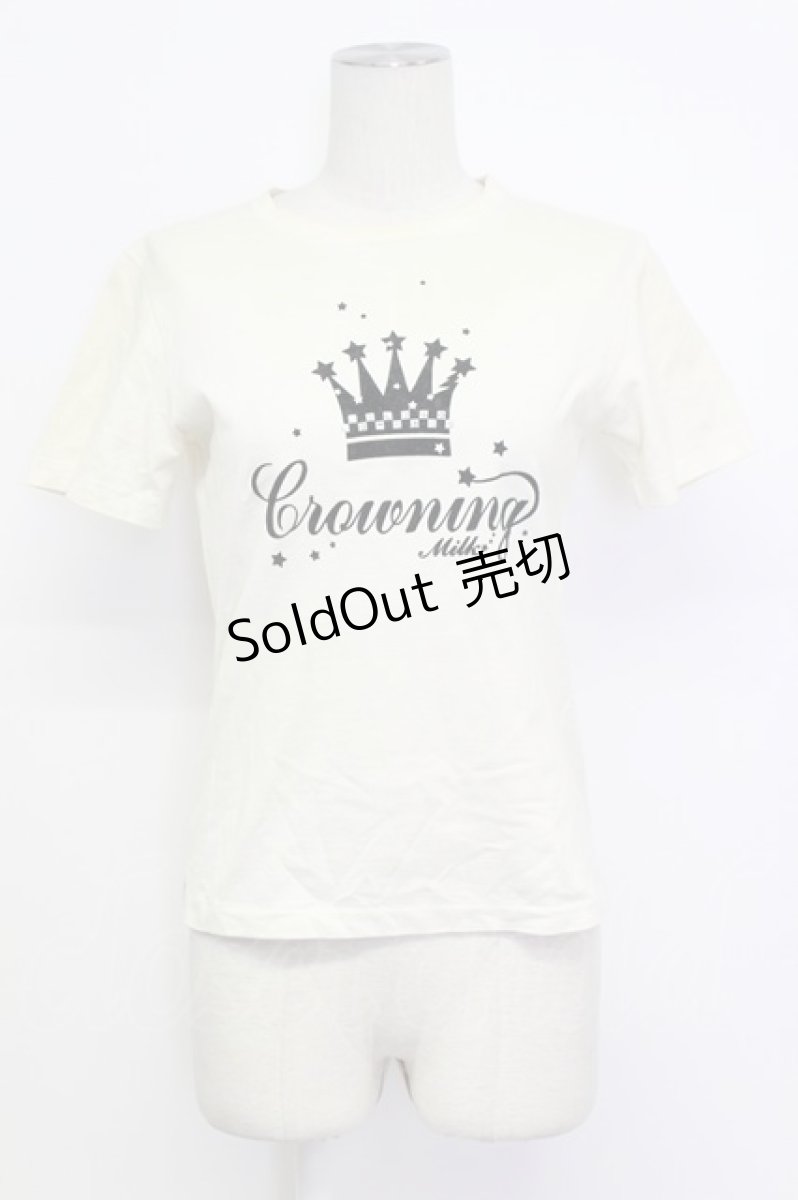 画像1: MILK / CrowningTシャツ  アイボリー T-26-03-15-002-ML-TS-SA-ZT (1)