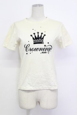 画像1: MILK / CrowningTシャツ  アイボリー T-26-03-15-002-ML-TS-SA-ZT