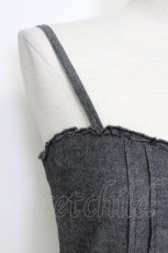 画像3: axes femme / 編み上げレース&レース切替キャミチュニック  グレーＸアイボリー T-26-03-15-016-AX-OP-SA-ZT542 (3)