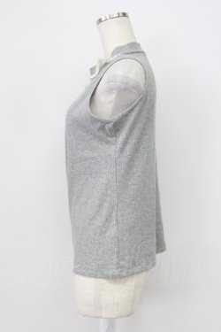 画像3: axes femme / ボトルネックリブタンク  グレー T-26-03-16-017-AX-TO-IG-ZT