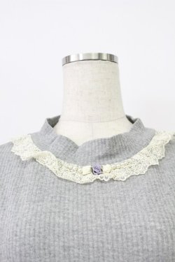 画像4: axes femme / ボトルネックリブタンク  グレー T-26-03-16-017-AX-TO-IG-ZT