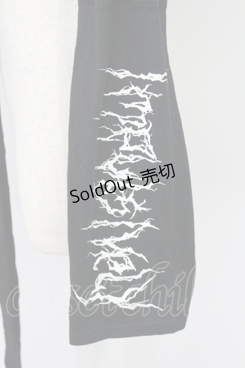 画像4: NOEMIE / ハートスピンドルクロップドTシャツ  黒Ｘ白 T-26-03-16-018-LO-AC-SA-ZT (4)