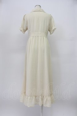 画像2: EATME / 薔薇ボタン半袖シフォンロングワンピース S アイボリー T-26-03-16-021-LO-OP-SA-ZT