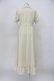 画像2: EATME / 薔薇ボタン半袖シフォンロングワンピース S アイボリー T-26-03-16-021-LO-OP-SA-ZT (2)