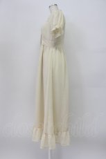 画像3: EATME / 薔薇ボタン半袖シフォンロングワンピース S アイボリー T-26-03-16-021-LO-OP-SA-ZT648 (3)