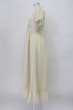 画像3: EATME / 薔薇ボタン半袖シフォンロングワンピース S アイボリー T-26-03-16-021-LO-OP-SA-ZT