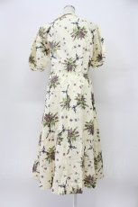 画像2: KANEKO ISAO / すみれブーケ柄ワンピース  アイボリー T-26-03-16-022-EL-OP-OW-ZT (2)