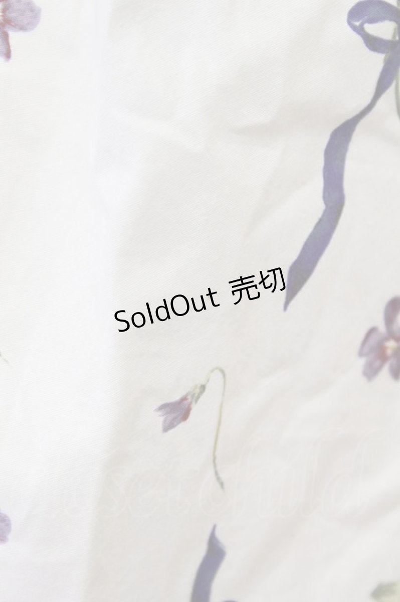 画像3: KANEKO ISAO / すみれブーケ柄ワンピース  アイボリー T-26-03-16-022-EL-OP-OW-ZT (3)