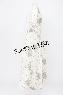 画像5: KANEKO ISAO / すみれブーケ柄ワンピース  アイボリー T-26-03-16-022-EL-OP-OW-ZT