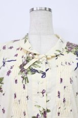 画像6: KANEKO ISAO / すみれブーケ柄ワンピース  アイボリー T-26-03-16-022-EL-OP-OW-ZT (6)