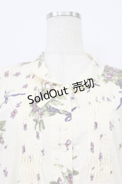 画像6: KANEKO ISAO / すみれブーケ柄ワンピース  アイボリー T-26-03-16-022-EL-OP-OW-ZT