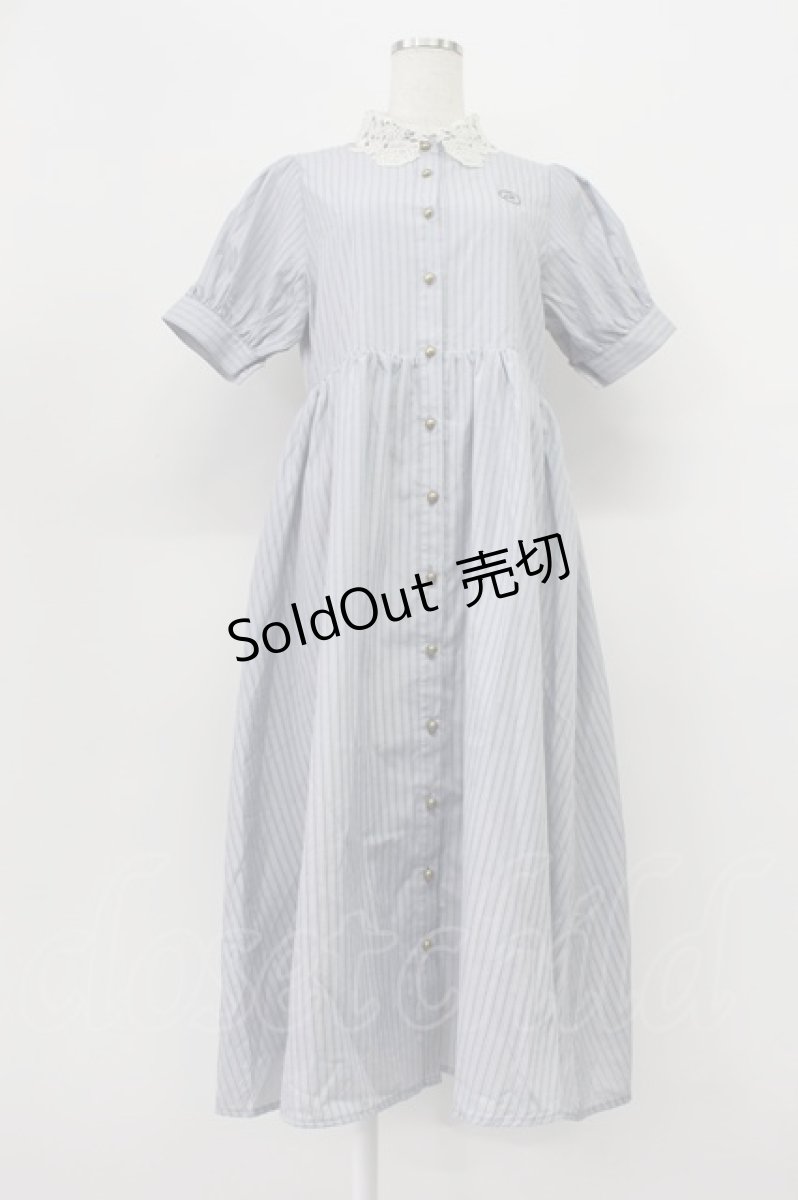 画像1: m petit by misako / ストライプワンピース S サックス T-26-03-16-023-LO-OP-SA-ZI (1)