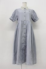 画像1: m petit by misako / ストライプワンピース S サックス T-26-03-16-023-LO-OP-SA-ZT648 (1)