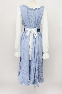 画像2: marcHenTica / プティリリー・ミルフィーユワンピース  青Ｘ白 T-26-03-16-024-LO-OP-SA-ZT