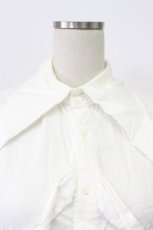 画像4: BPN FOR MEN / 肋骨風ノースリーブガーゼシャツ M ホワイト T-26-03-16-003-GO-BL-SA-ZT (4)