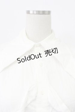 画像4: BPN FOR MEN / 肋骨風ノースリーブガーゼシャツ M ホワイト T-26-03-16-003-GO-BL-SA-ZT