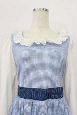 画像6: marcHenTica / プティリリー・ミルフィーユワンピース  青Ｘ白 T-26-03-16-024-LO-OP-SA-ZT648 (6)