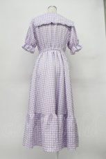 画像2: m petit by misako / TT*Mギンガムチェック半袖ワンピース S ラベンダー T-26-03-16-025-LO-OP-SA-ZT648 (2)