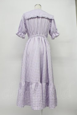 画像2: m petit by misako / TT*Mギンガムチェック半袖ワンピース S ラベンダー T-26-03-16-025-LO-OP-SA-ZT