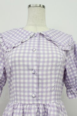 画像7: m petit by misako / TT*Mギンガムチェック半袖ワンピース S ラベンダー T-26-03-16-025-LO-OP-SA-ZT