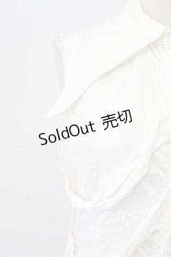 画像5: BPN FOR MEN / 肋骨風ノースリーブガーゼシャツ M ホワイト T-26-03-16-003-GO-BL-SA-ZT